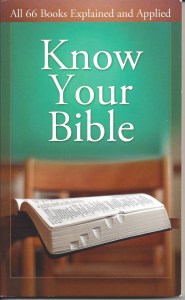 book cover - Know Your Bible